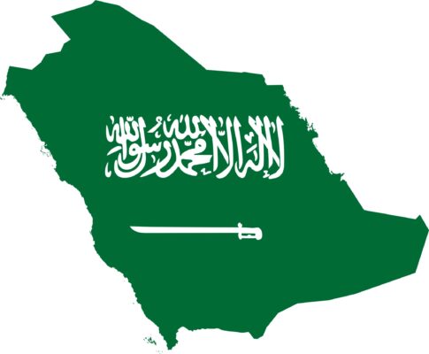 المملكة-العربية-السعودية-خريطة-العلم